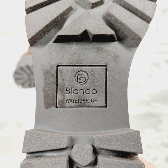 New Blondo Dahlia Suede Brown Waterproof Boot Ankle Boots i 589 - Picture 8 of 11